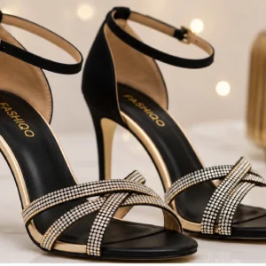 Party wear sandals for women with elegant heel